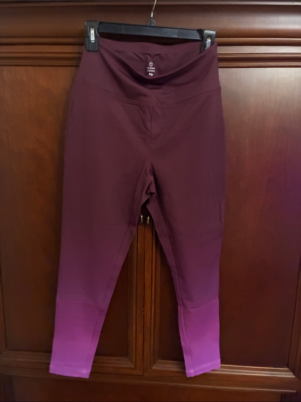 Talbots womens Ombre Purple High-Waist Leggings
